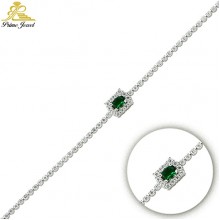 Gümüş Zirkon Taşlı Bilezik / Bileklik